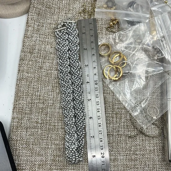 Vintage Honora 16-20" Adjustable Grey Pearl Necklace - Picture 15 of 16